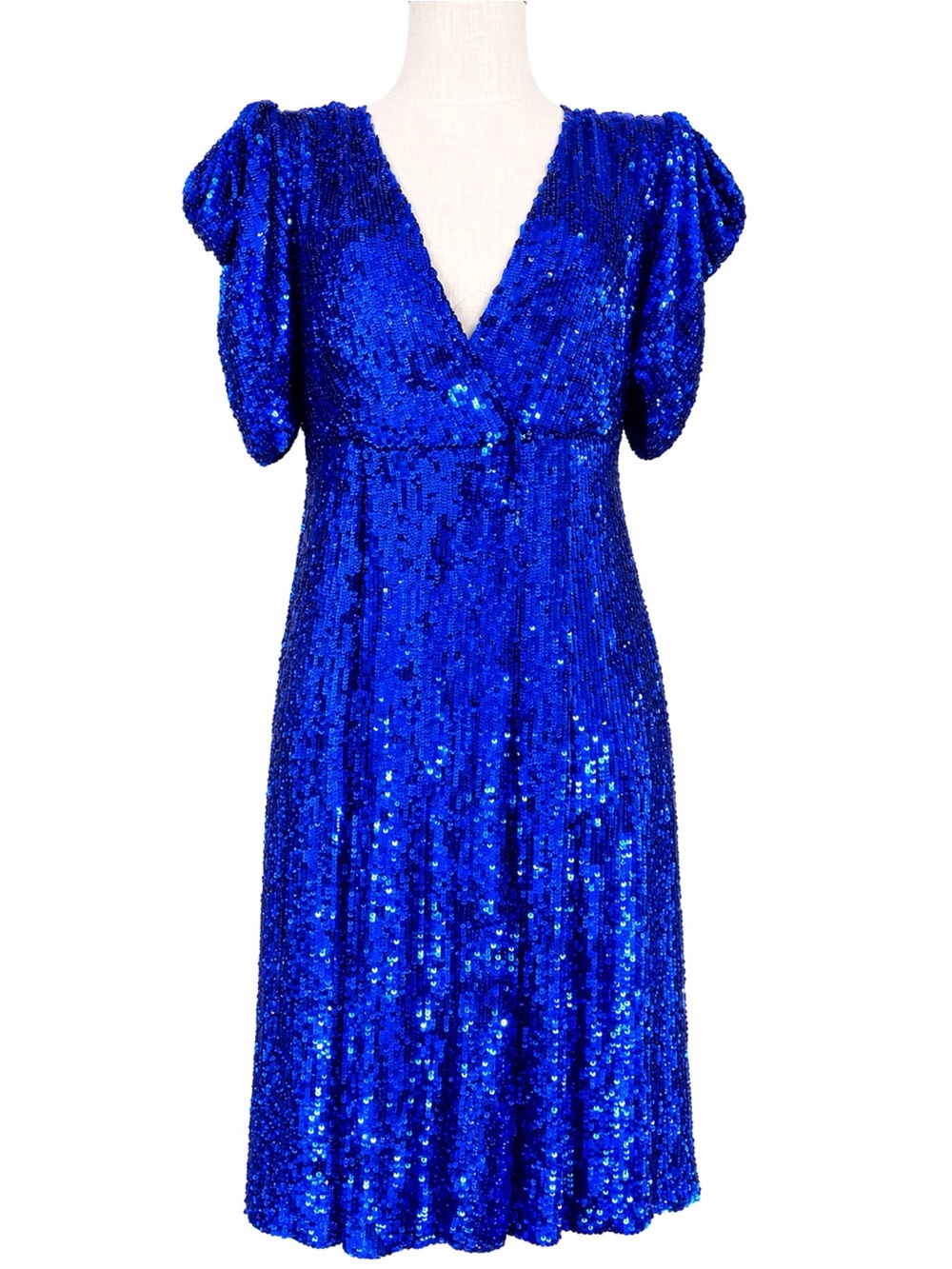 P.A.R.O.S.H. Parosh Blue Sequined Dress M
